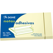 DOHE NOTAS AMARILLAS 75x125mm 100H 12-PACK 75006